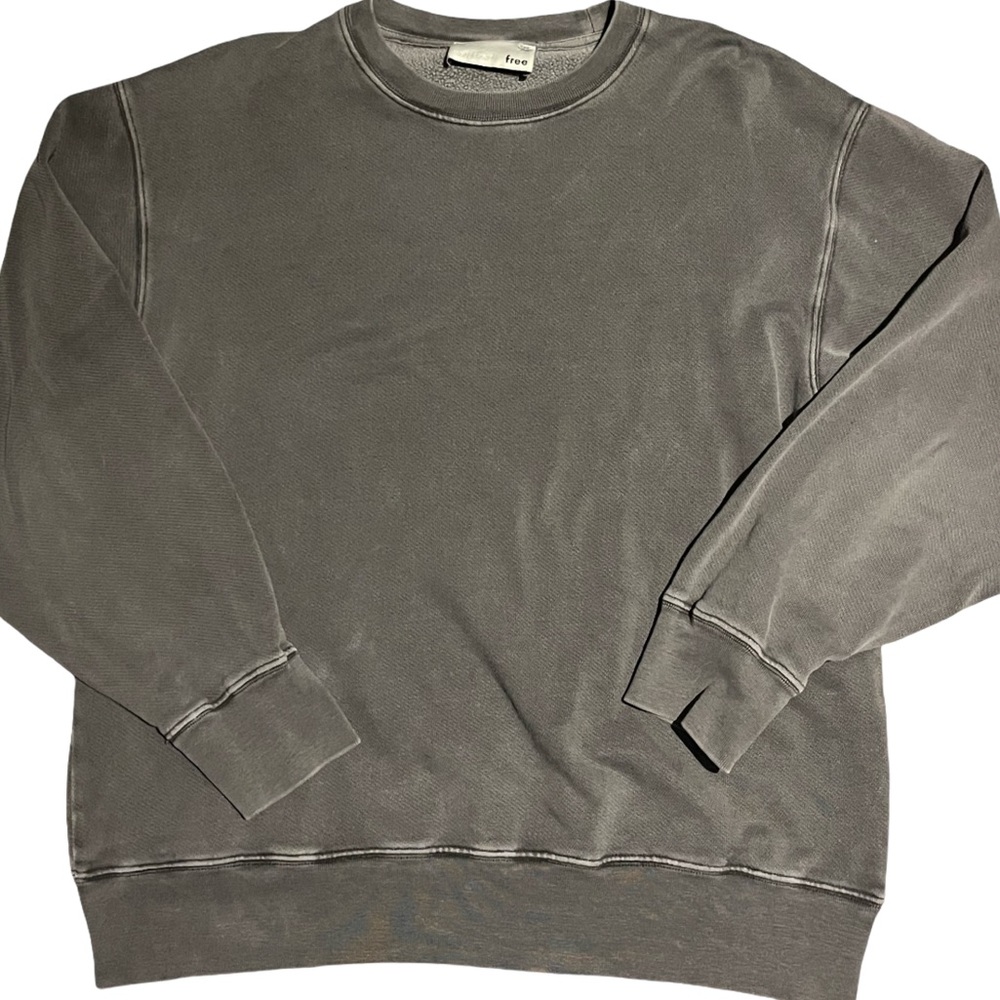 Wilfred Free xxs ladies sweatshirt grunge oversized slotchy comfy dark grey
